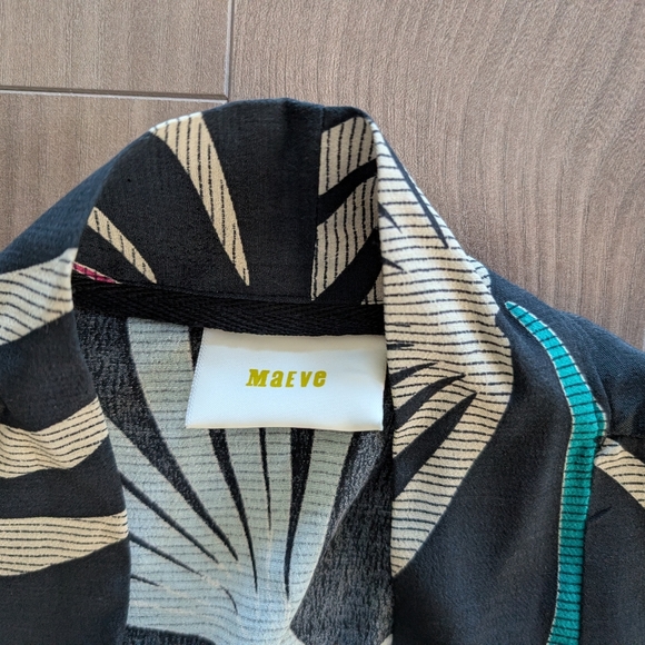 Maeve Anthropologie Kira Botanical Long Kimono Cover-up Jacket (Size XS/S) - Picture 5 of 9